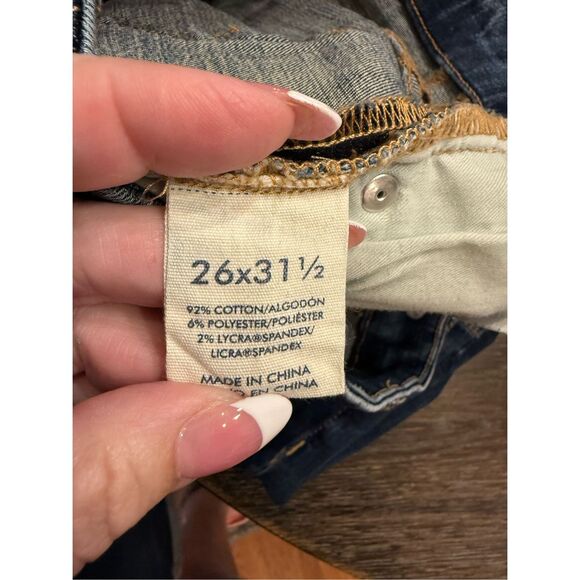 BKE Payton Whiskered Mid-Rise Straight Leg Jeans sz 26 EUC - Picture 8 of 8